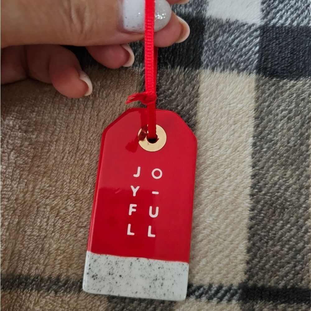 Starbucks Joyful Red and White Ornament - Picture 2 of 3